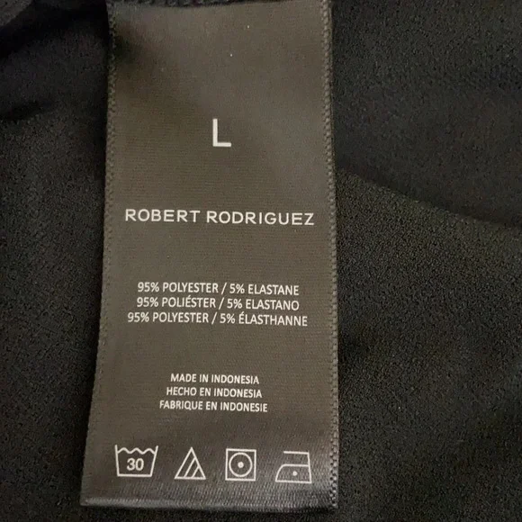 Robert Rodriguez June Dress in Smudge Black - LG - Picture 8 of 9